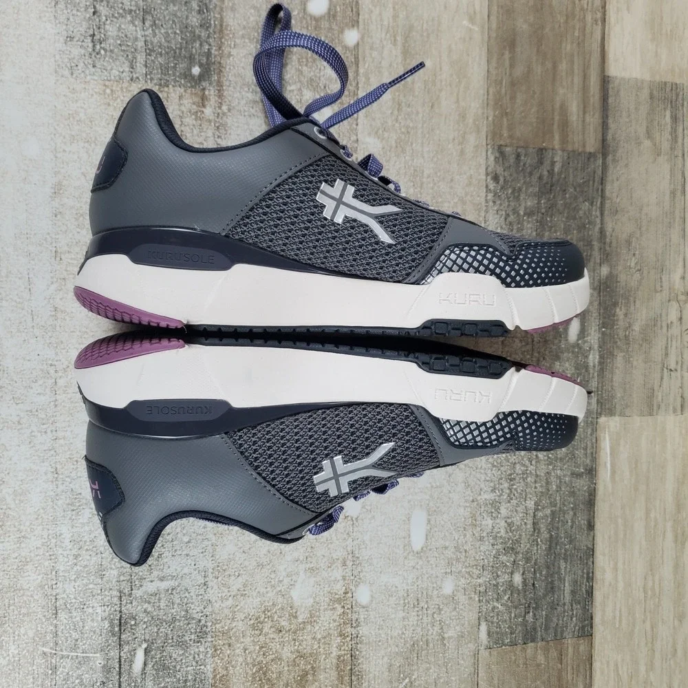 Kuru Quantum 2.0 Womens Shoes Sz 9 W Running Pewter Night Sky Lace Up Sneakers